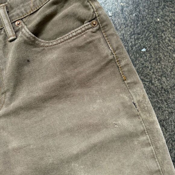 Levi’s Men’s Thrashed Jeans Brown/Gold Color Size 30x28.5 Grunge Style Ripped - Picture 13 of 16